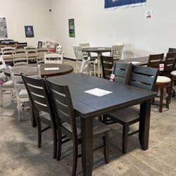 DINING SETS READY TO GO TODAY!