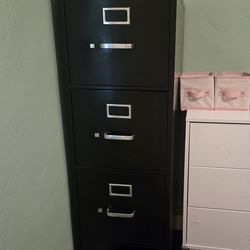 Black Metal Filing Cabinet