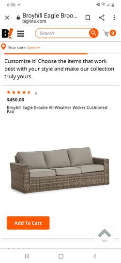 425 Brand New Broyhill Eagle Brooke Outdoor Patio Couch For In M Or Offerup - Broyhill Patio Furniture Eaglebrooke