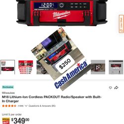Milwaukee Packout Radio And Charger