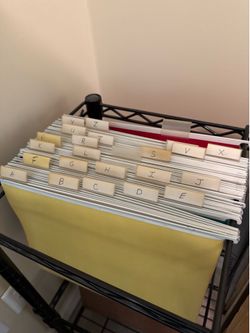 File folders 26, A to Z