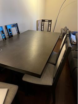 Big kitchen table + 6 chairs set