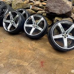 24 inch chrome wheels