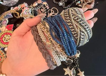 Mixed Bracelet Lot – Boho and Chain Styles