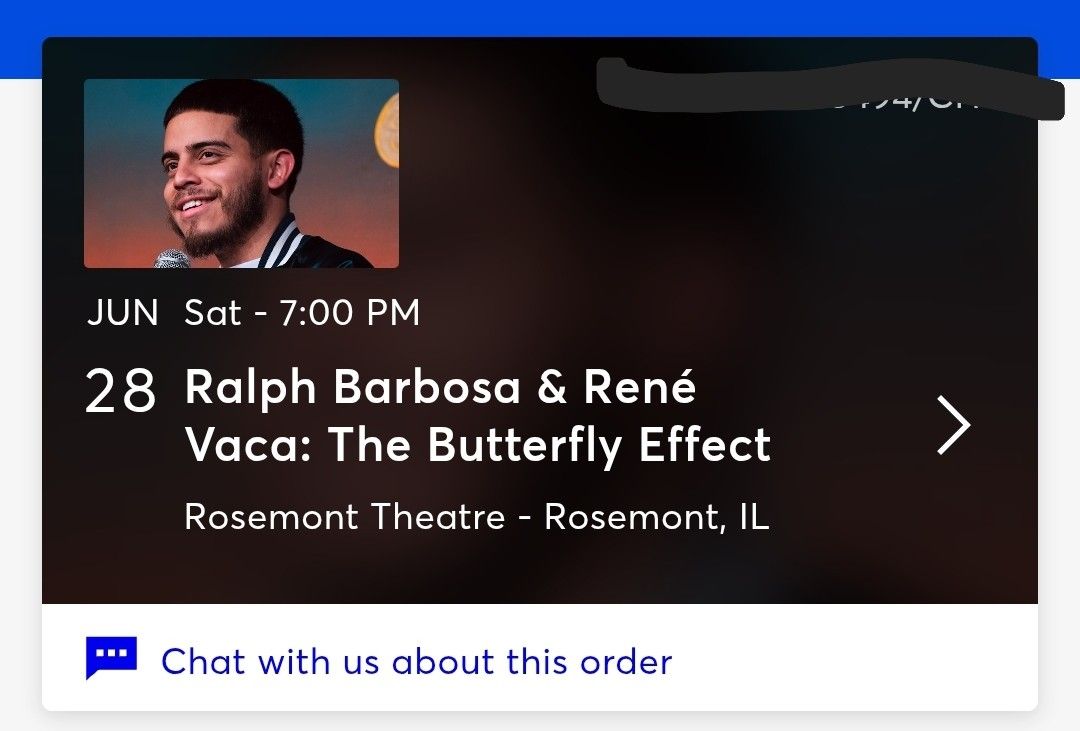 Ralph Barbosa & Rene Vaca tickets ($200 for both)