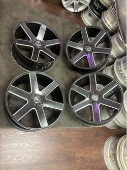 Dodge Chrysler Chevy Ford Lincoln Nissan Infiniti Lexus Toyota Acura Honda kia HyundaiMitsubishi  Rims Wheels 22 Inch black color 5 Lugs