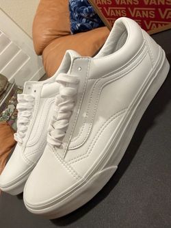Vans Old Skool White Leather