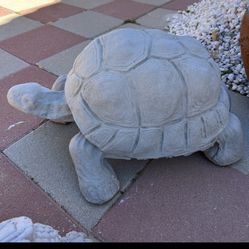 New Turtle Made Out Of Cement Perfect Gift 🎁 