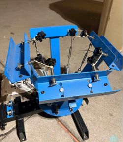 4-Color 1-Station Screen Printing Press