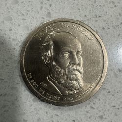 James Garfield 1881 Dollar Coin 2011 P - Rare Collectable