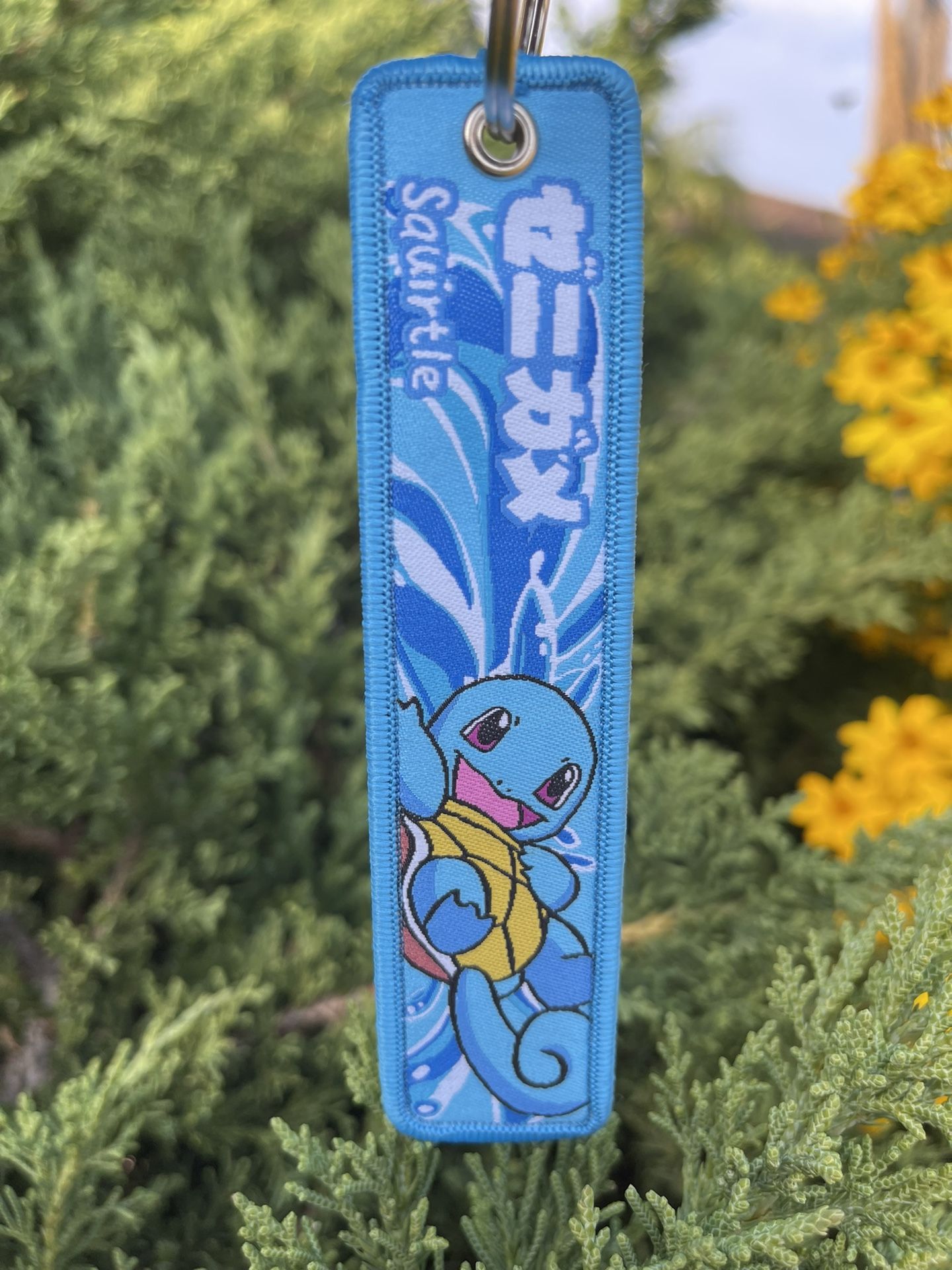Squirtle Embroidered Pokemon Keychain