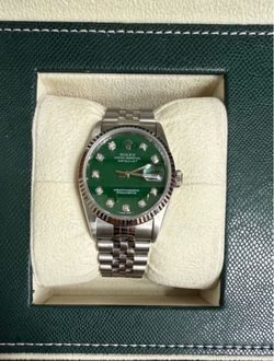 Rolex Oyster Perpetual Datejust Green Diamond Dial