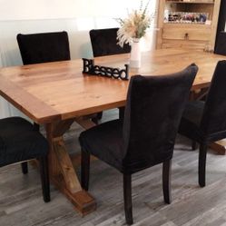 Custom Designed Farm Style Dining Tables. 