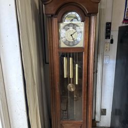 Vintage Triple Chime Howard Miller Grandfather Clock