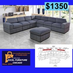 🌼FREE DELIVERY🌼Brand New Grey Sectional Sofa Couch 