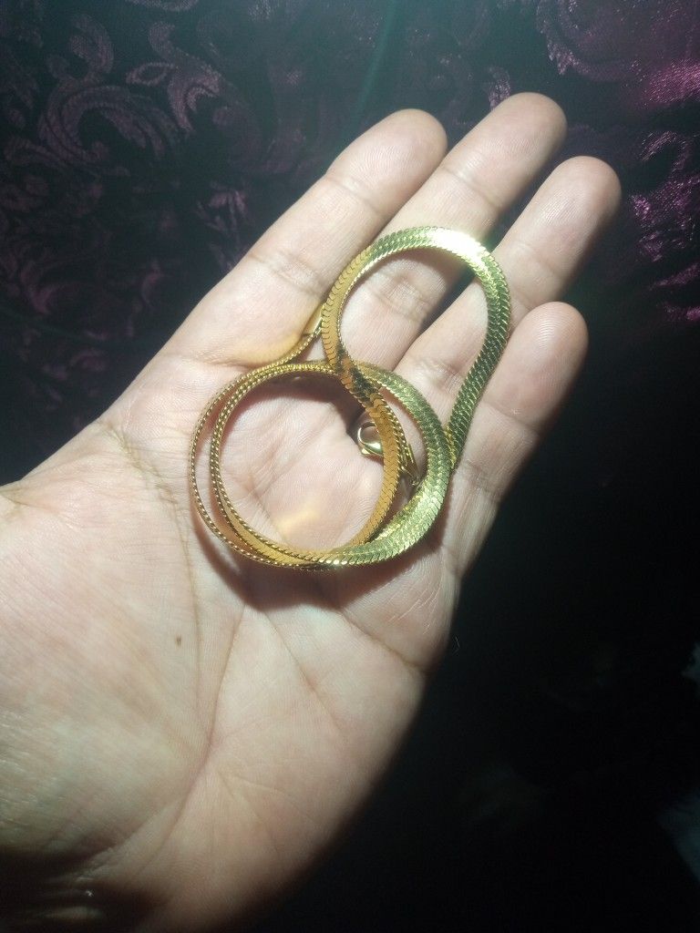 Plate Gold Chain