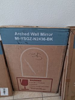 Arched wall mirror
