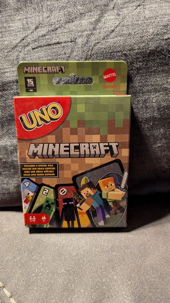 UNO Minecraft Mattel NIB