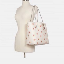 Coach City Tote With Pop Floral Brand New With Tags