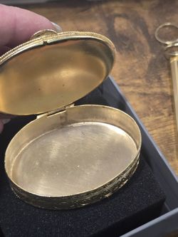 Vintage GREEN ONYX jeweler Box. 