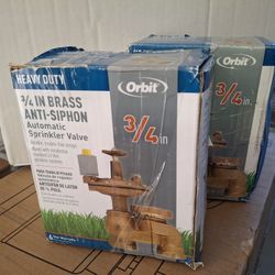 2 Brass Sprinkler Valves (New In Box)