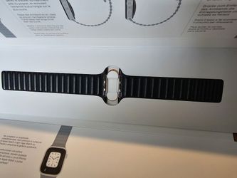 Apple Watch Midnight Leather Link 45mm