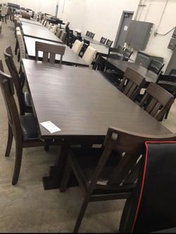 Dining table with 6 chairs