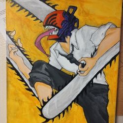 Chainsaw Man Painting 