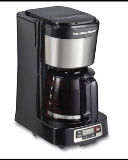 New Other Hamilton Beach 5 Cup Drip Coffee Maker, Black & Stainless Steel