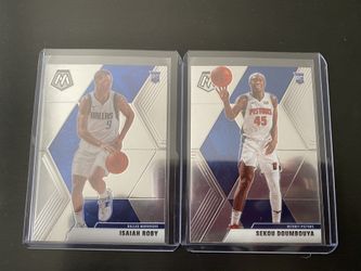 NBA Mosaic Rookie Card Lot - Sekou and Isaiah Roby Base