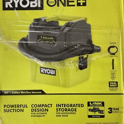  RYOBI ONE+ 18V Cordless 1 Gal. Wet/Dry Vacuum Kit with 4.0Ah Battery and Charger