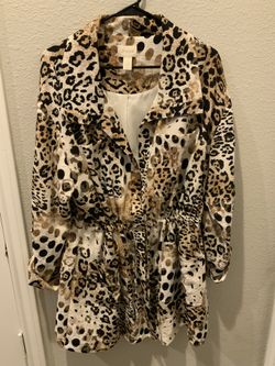 CHICO SIZE 3 LINEN BLEND Drawstring Top $10