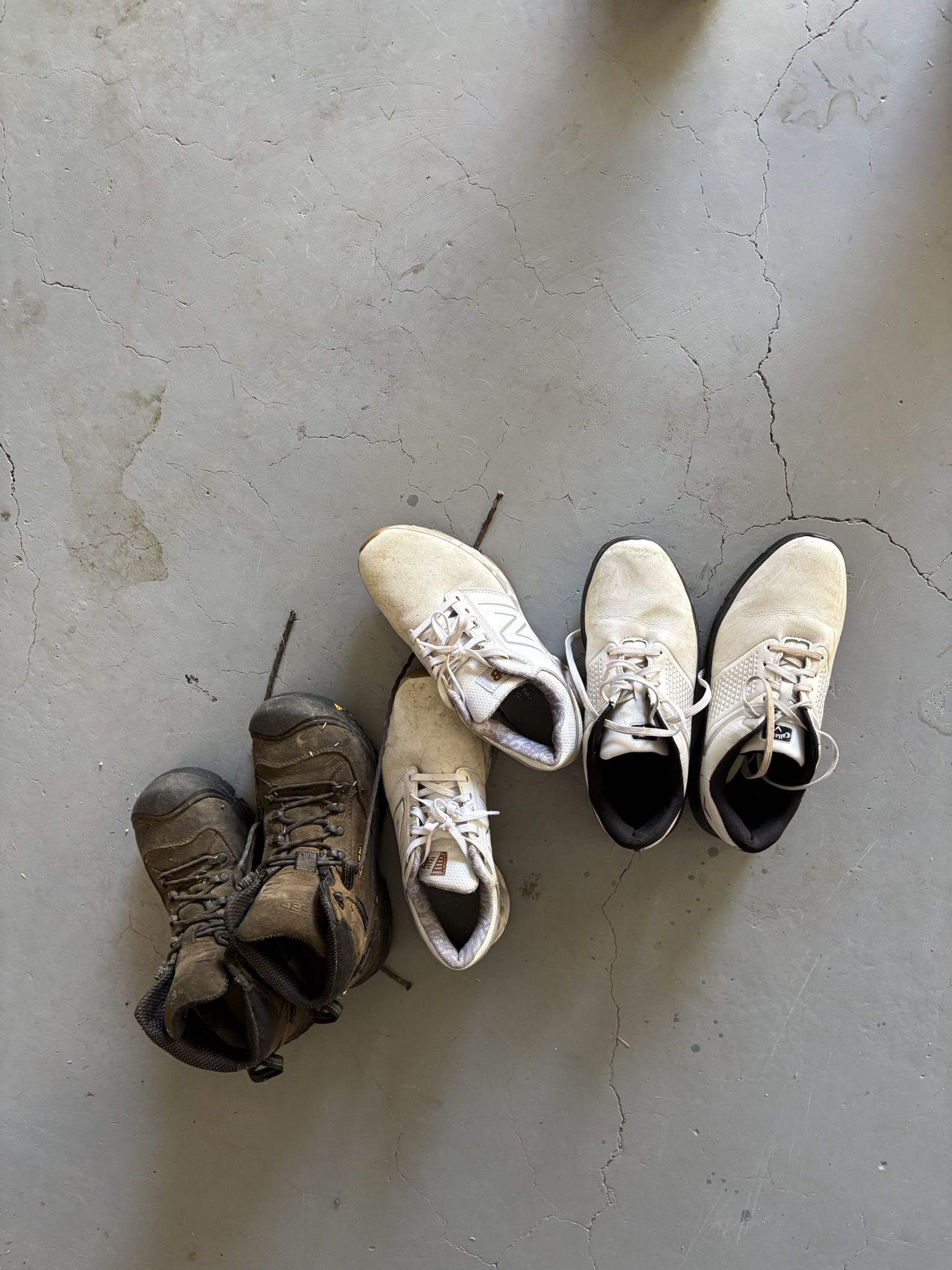 Men’s Work Boots 8.5 & Golf Shoes Size 8 – $10 each