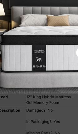 NEW KING SIZE EURO PILLOW TOP MATTRESS