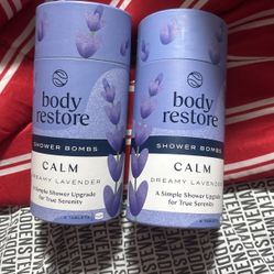 body restore shower bombs calm dreamy lavender
