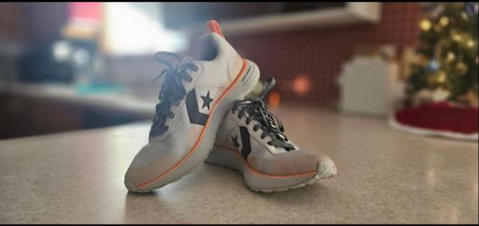 Converse Star Series RN (Tinker Hatfield) – Pure Platinum / Orange Size 9.5