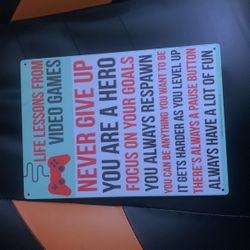 gaming sign decoration 