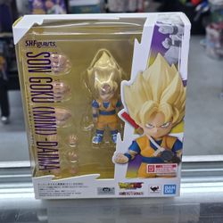 Dragon Ball Super Saiyan Son Goku Mini Daima S.H.Figuarts Figure Bandai SHF