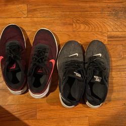 2 pairs of nike shoes Women's 8 and 7.5