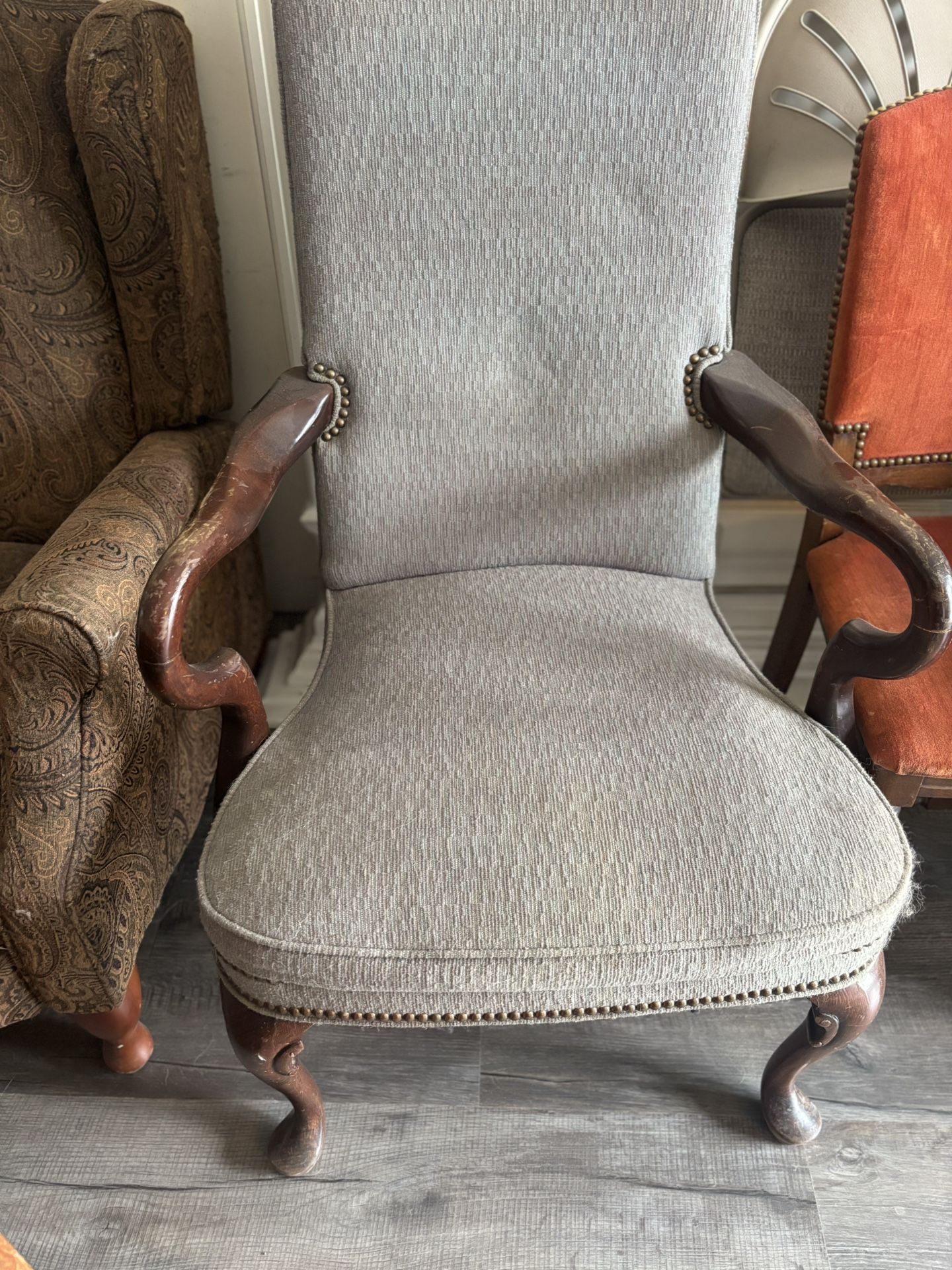 Vintage Queen Anne Armchair