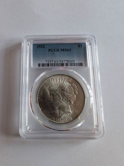 1922 Peace Silver Dollar