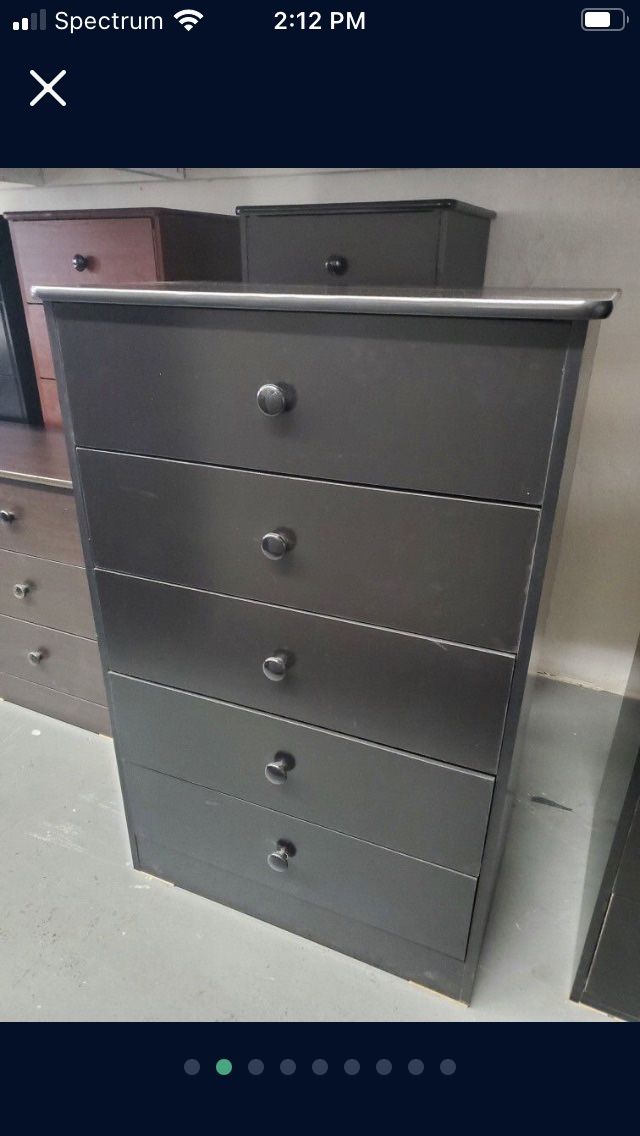 5 Drawers Dresser Available In Different Colors