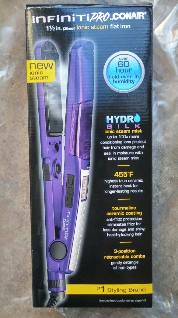 Infiniti Pro by Conair Ionic Hydro Steam Flat Iron