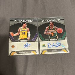 2023-24 Prizm Basketball Scotty Pippen JR. And Dale Ellis Autos