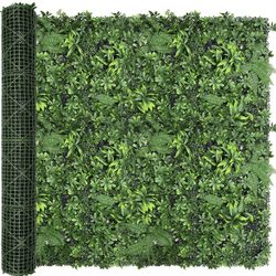 Artificial Green Boxwood Grass Wall Roll: 72"x128"(64 SQFT)