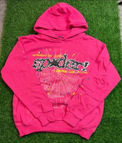 pink spider hoodie