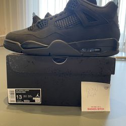 Air Jordan 4 Black Cat 2025 Sz 13 DS