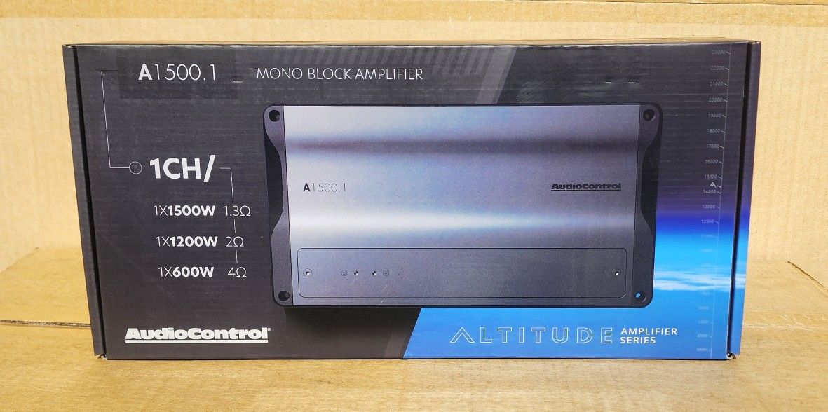 AudioControl Altitude Series Power Amplifier Mono Subwoofer System 3000 Watts A1500.1 🚨 Payment Options Available 🚨 No Credit Needed 🚨 