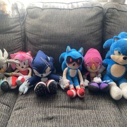 Sonic The Hedgehog Plushies