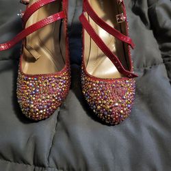 Blinged Out Red Heels